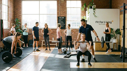 Fit For Living gym floor interior
